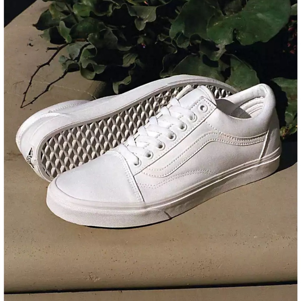 All white Vans women’s size 8.5